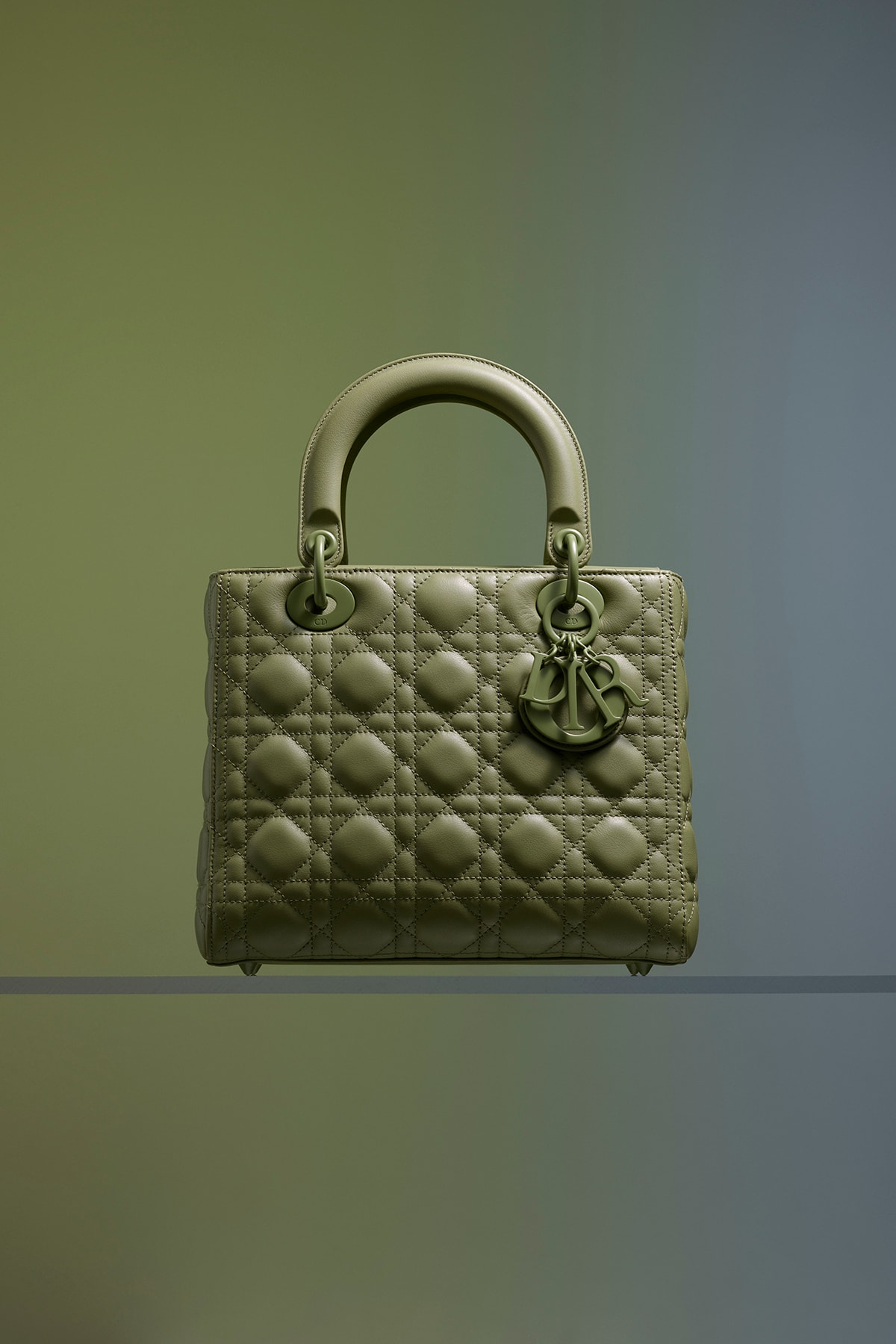 Dior Ultra-Matte Collection Bags Lady Dior Green