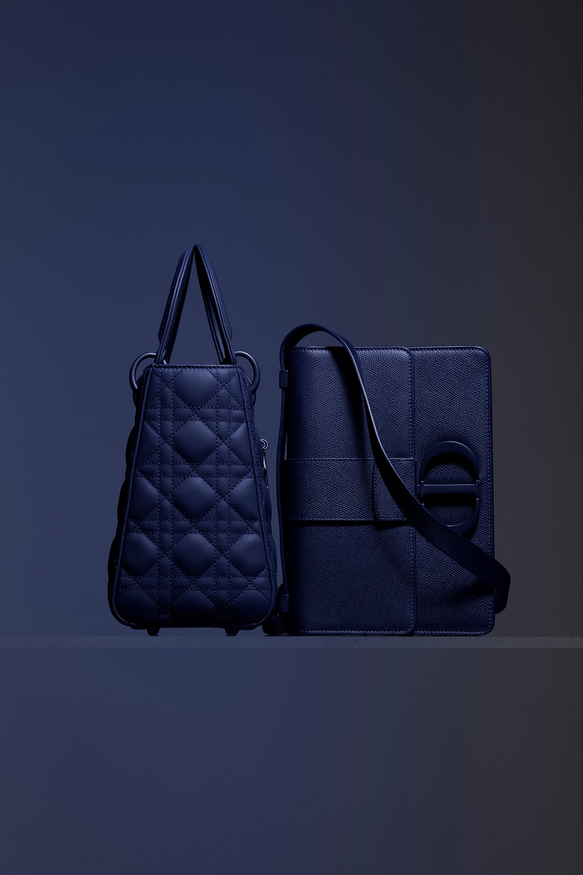 Dior Ultra-Matte Collection Bags Lady Dior Blue