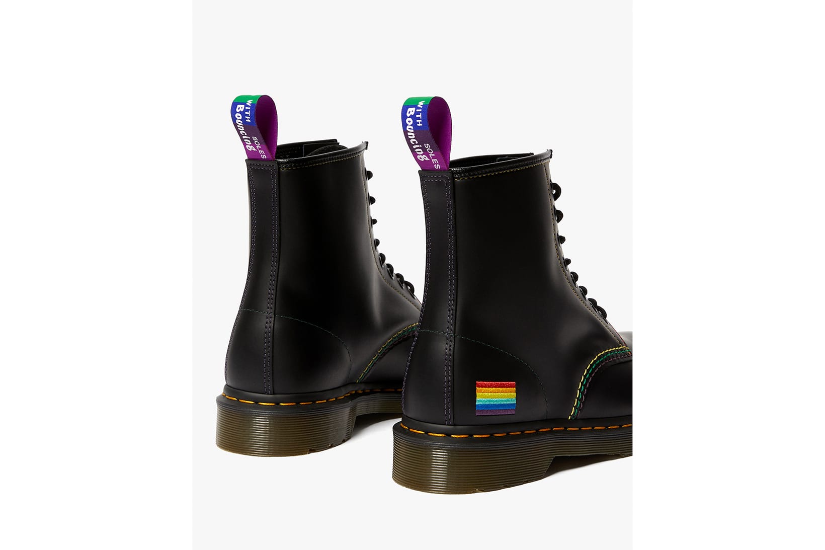doc martin rainbow boots