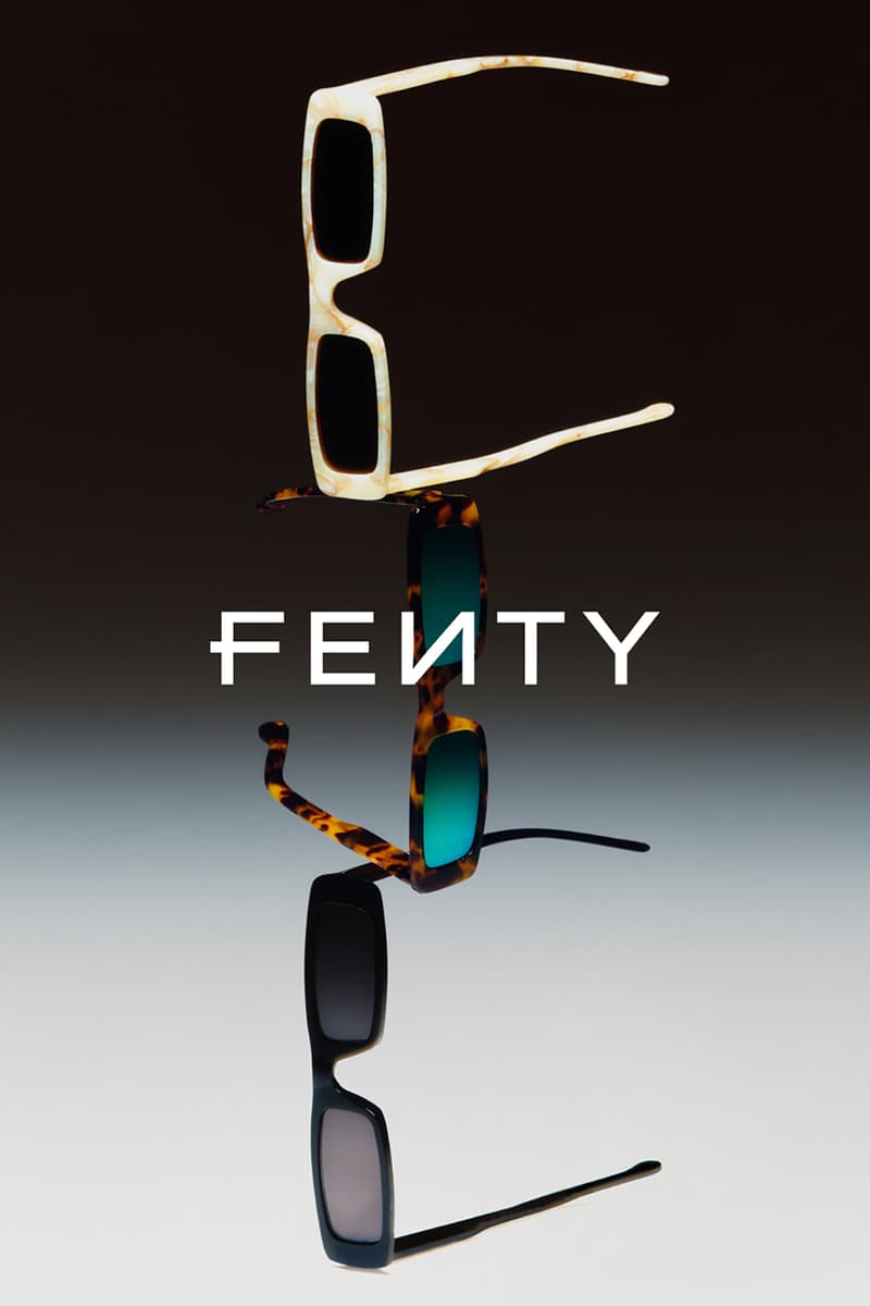 fenty rihanna eyewear sunglasses collection vintage blue pink green black cheetah print