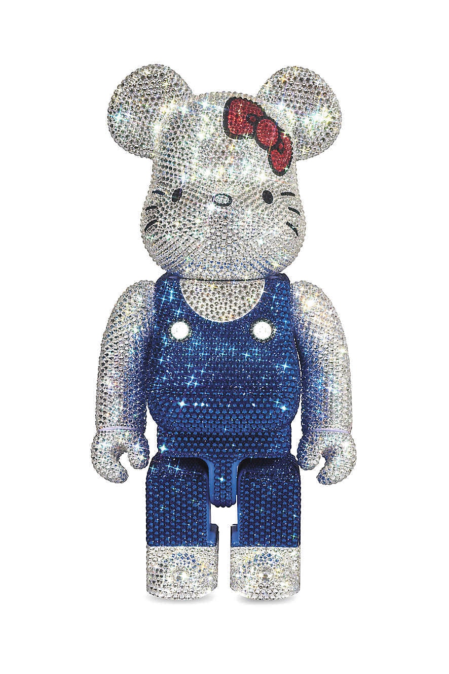 BEARBRICK Hello Kitty Swarovski Crystal Toy 400% Luxury 