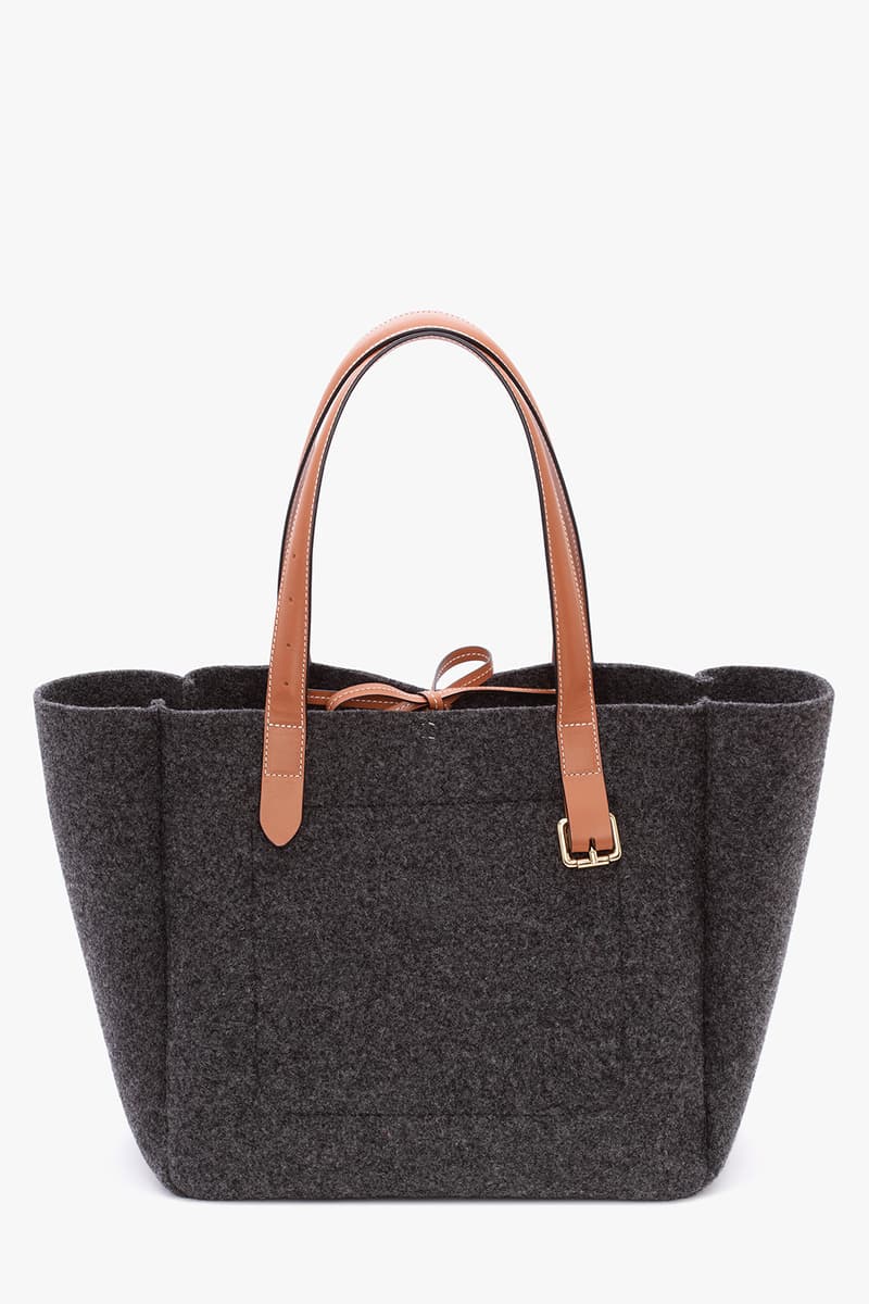 jw anderson belt tote bag fall winter collection black blue orange brown