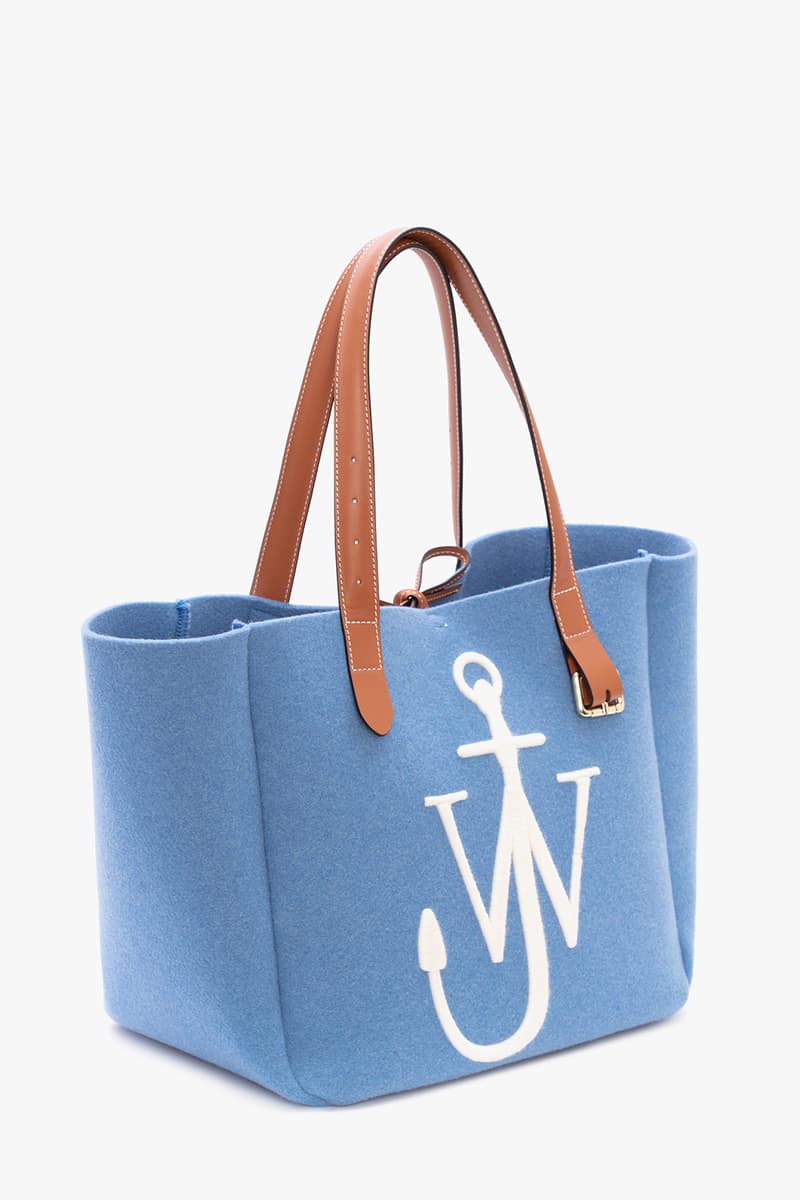 jw anderson belt tote bag fall winter collection black blue orange brown