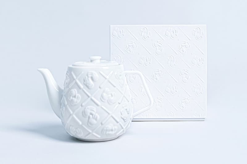 kaws allrightsreserved collaboration xx monogram teapot homeware brian donnelly