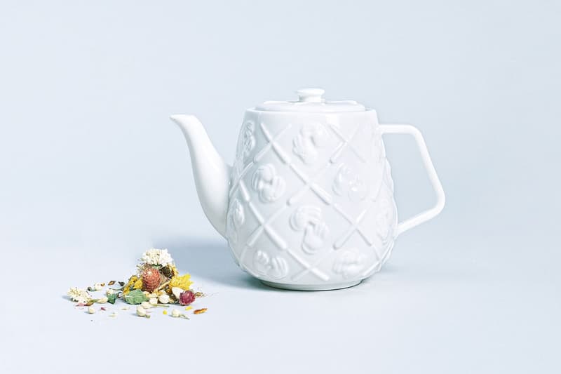 kaws allrightsreserved collaboration xx monogram teapot homeware brian donnelly