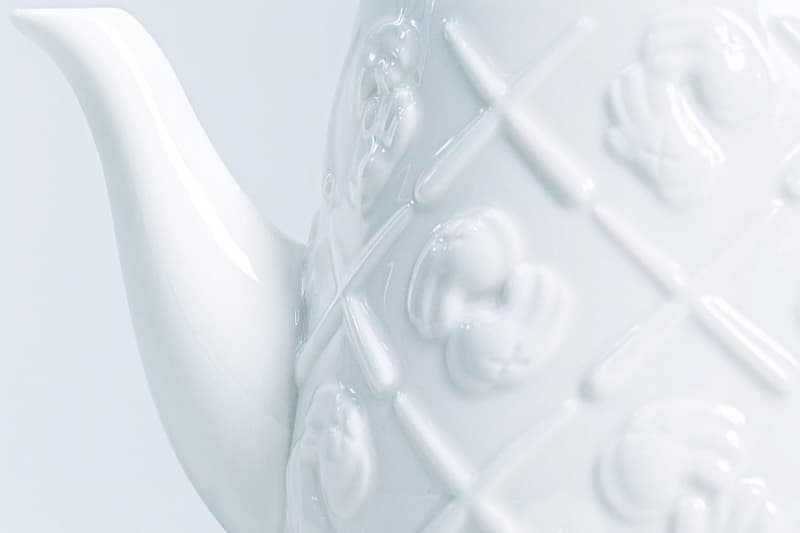 kaws allrightsreserved collaboration xx monogram teapot homeware brian donnelly