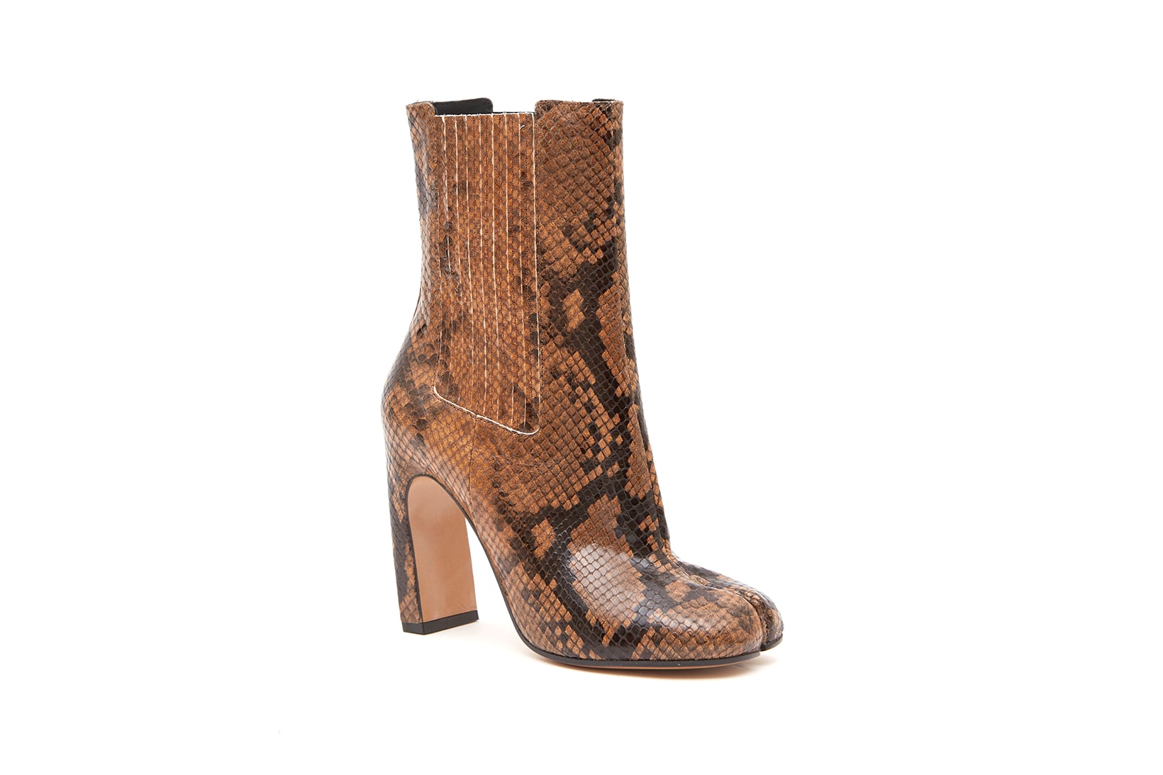 Maison Margiela Fall/Winter 2020 Tabi Boot Plaid Mule Leopard Print Fur