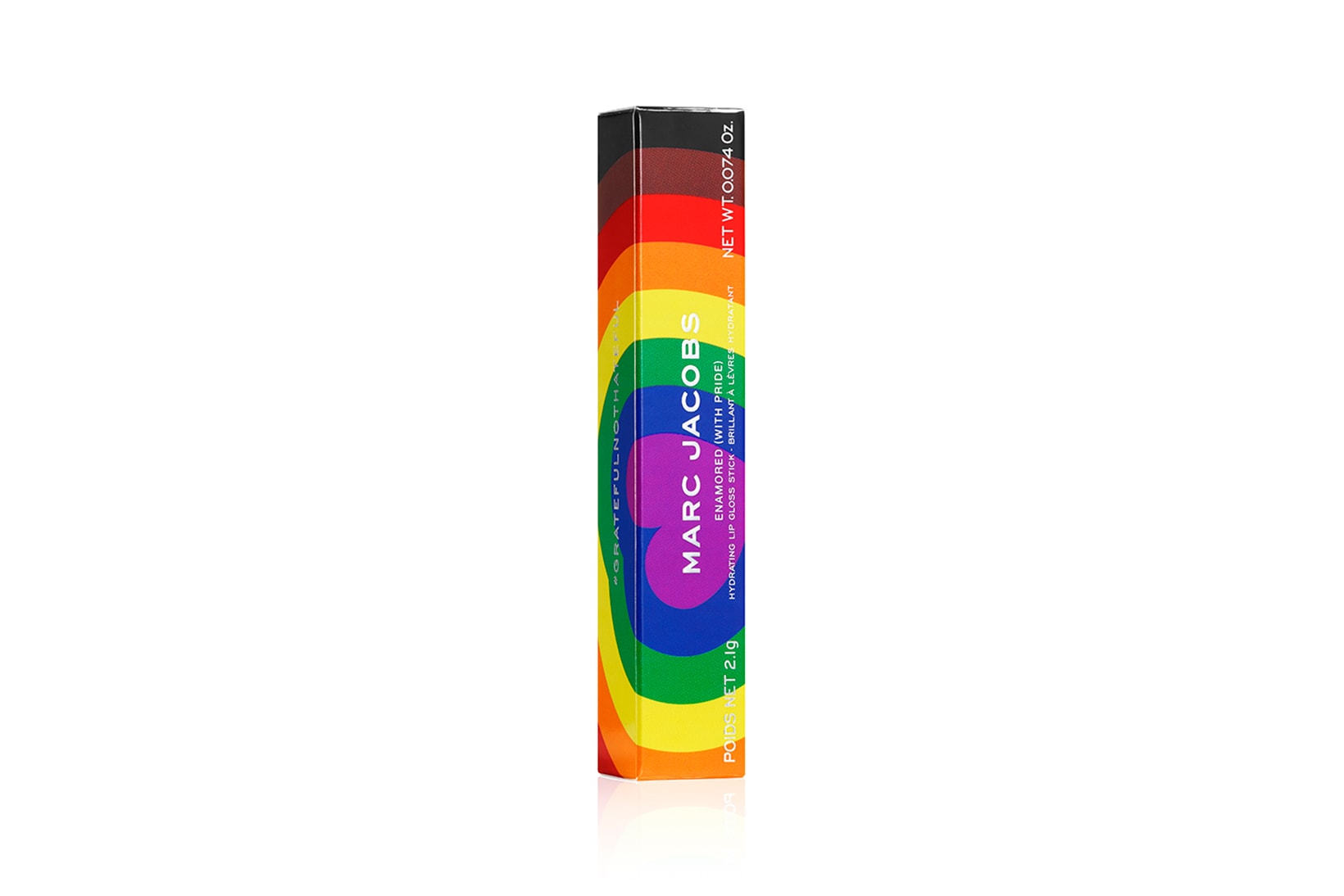 marc jacobs beauty enamored hydrating lip gloss stick pride month lgbtq makeup rainbow flag beauty