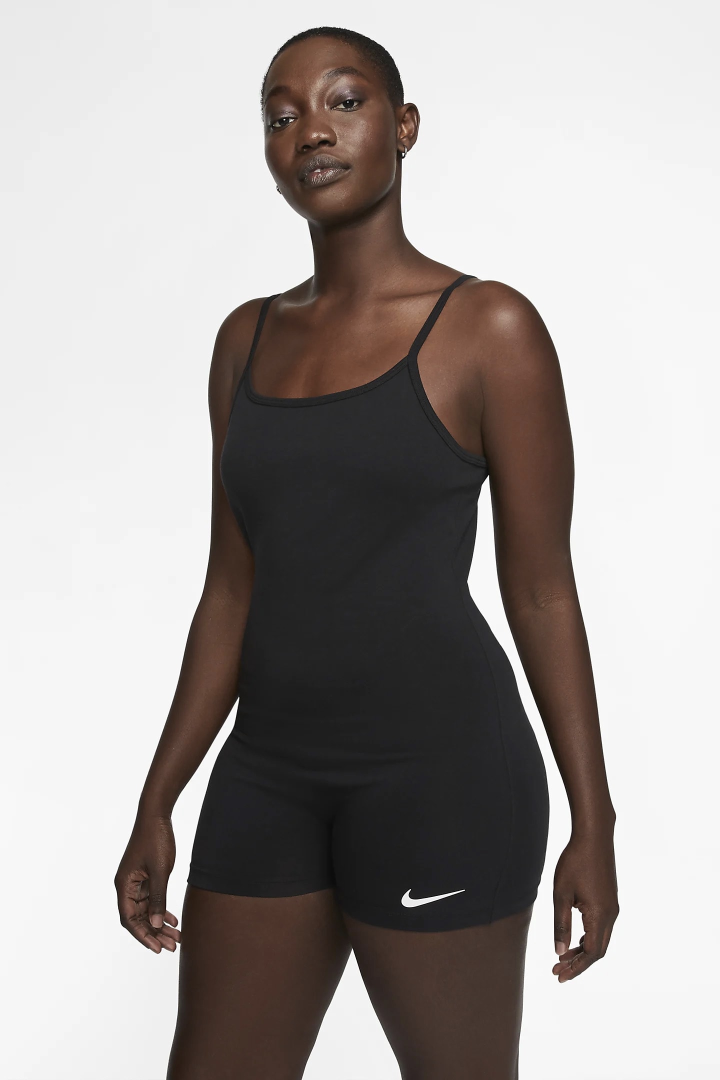 Nike Logo Bodysuit Black White Minimal Apparel