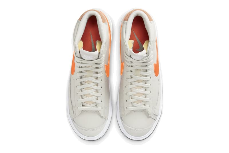 Nike Blazer Mid "Total Orange" Sneaker Release Beige Retro Trainer Shoe