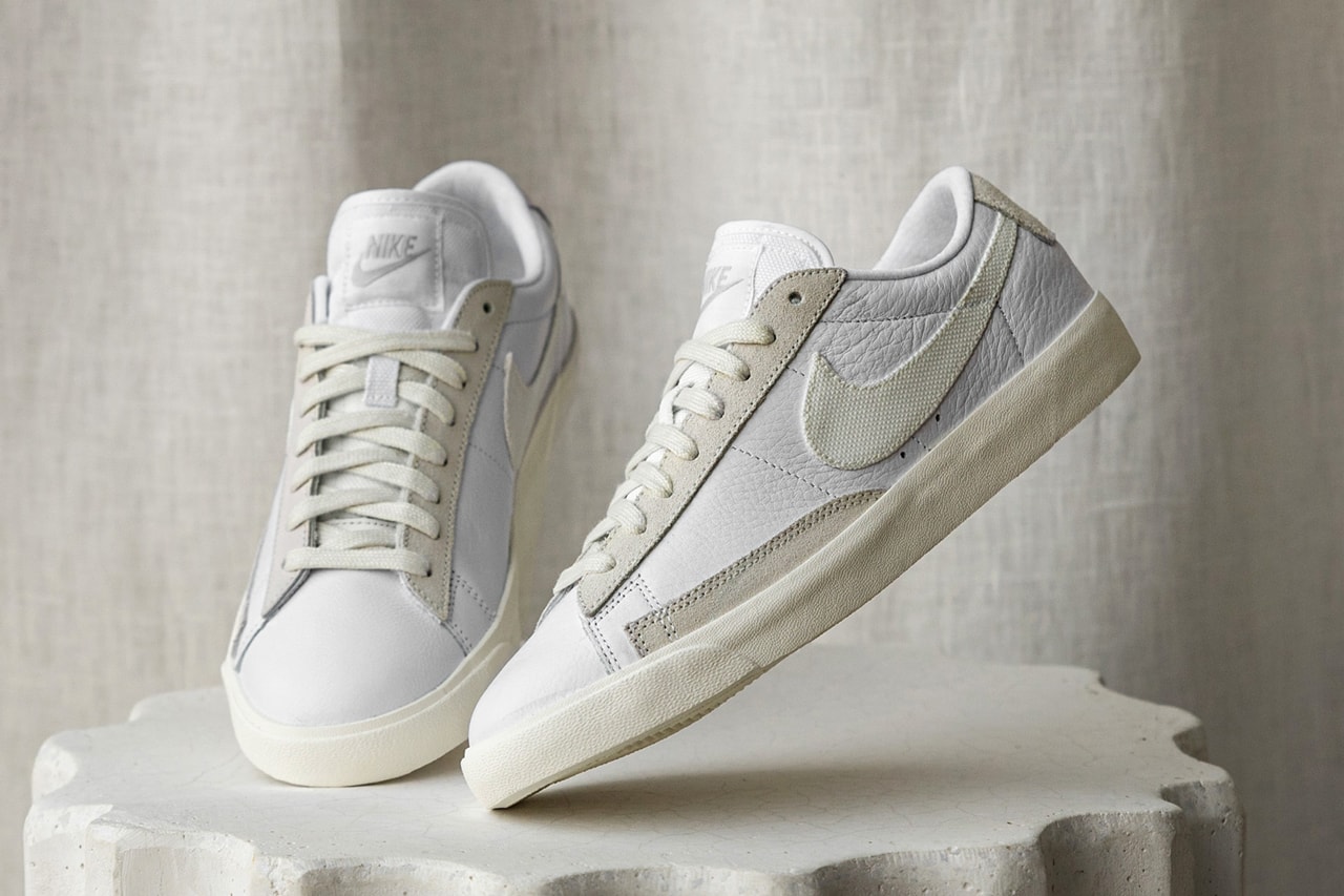 nike sportswear platinum tint pack air force 1 low blazer mid 77 vintage court squash-type sneakers release info 