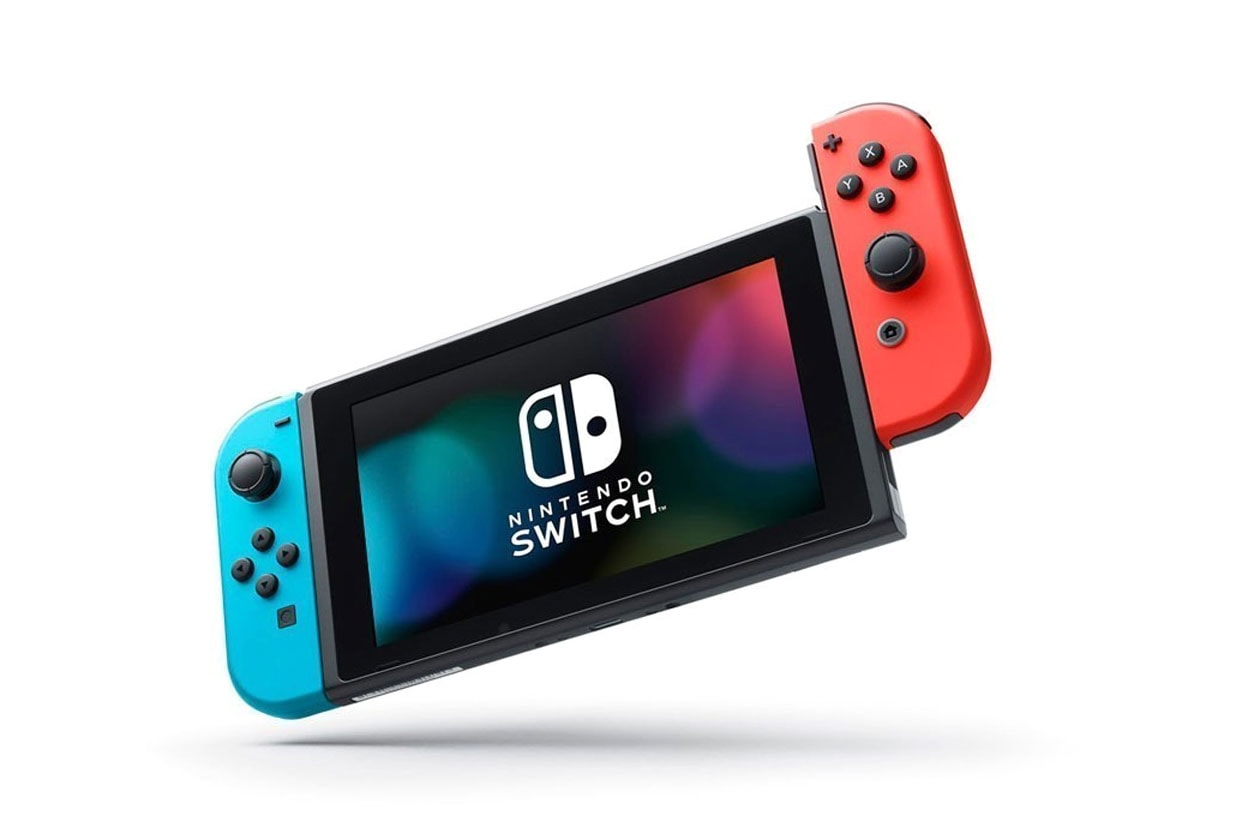 Nintendo Switch Console Game Red Blue Screen Logo