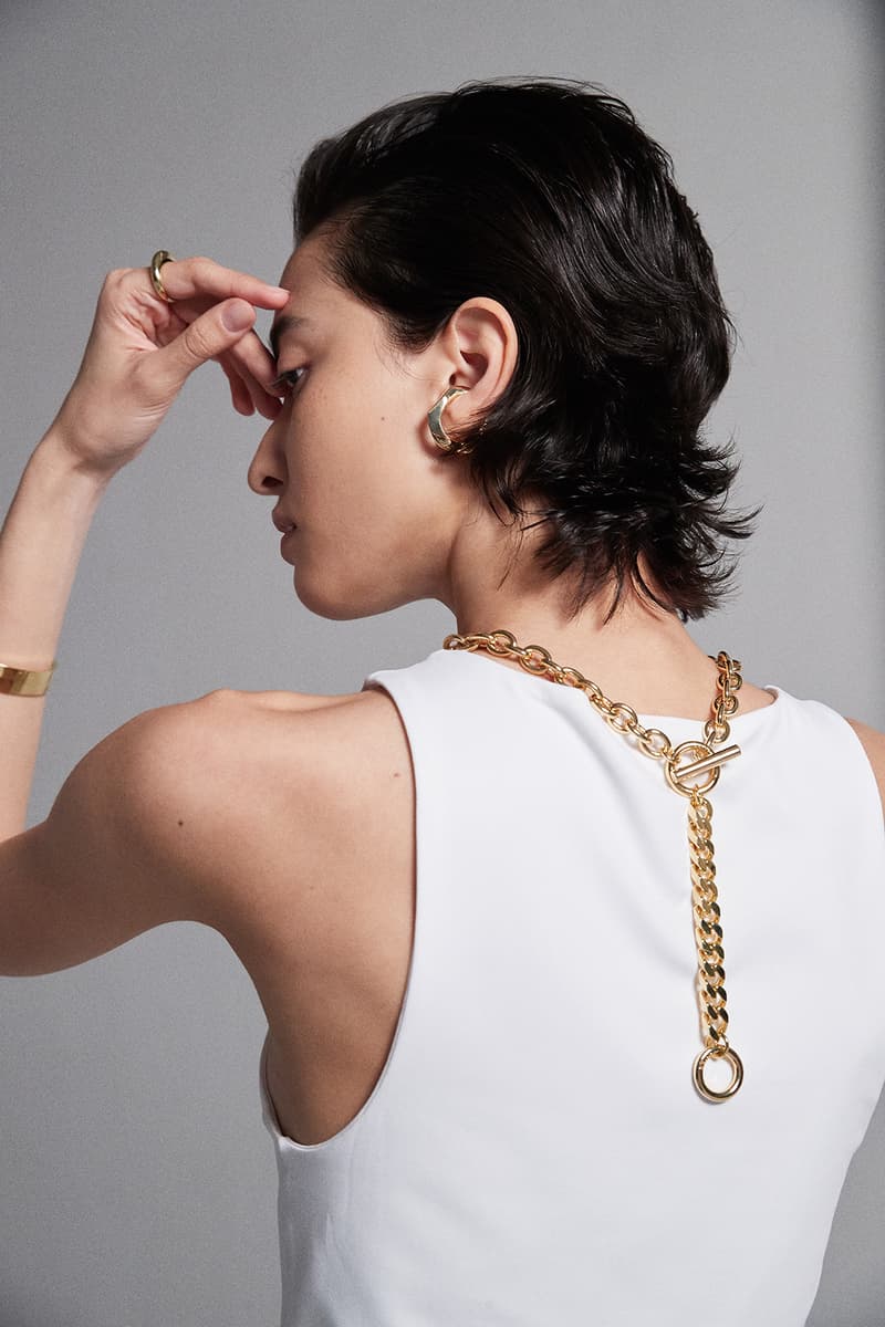 numbering jewelry pre fall collection necklaces bracelets earrings rings anklets gold silver