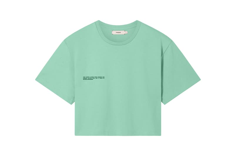 Pangaia Seaweed Family Collection Crop T-Shirt Mint
