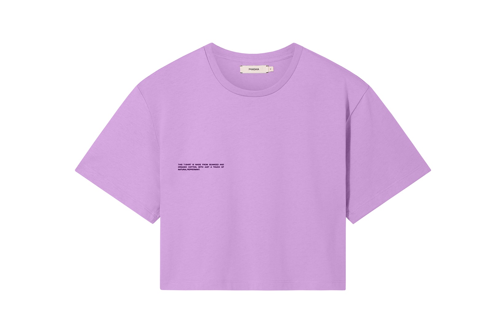 Pangaia Seaweed Family Collection Crop T-Shirt Pink Sky