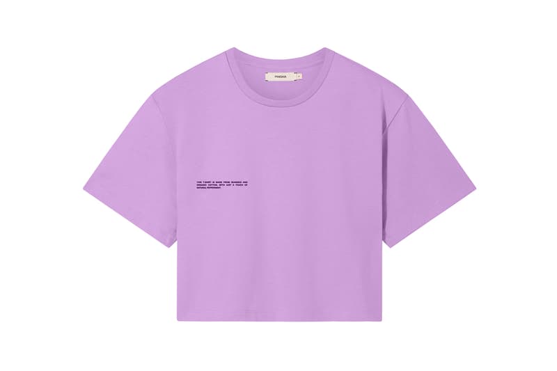 Pangaia Seaweed Family Collection Crop T-Shirt Pink Sky