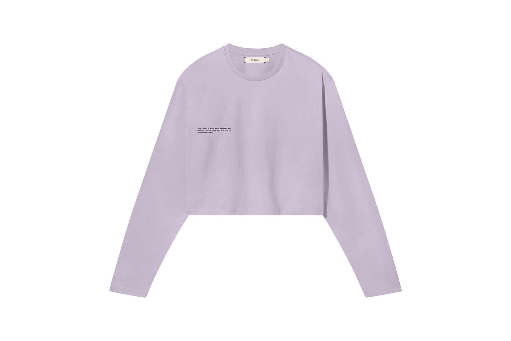 Pangaia Seaweed Family Collection Long Sleeve Crop Lavender