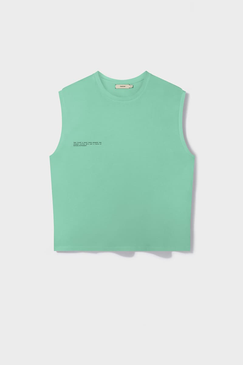 Pangaia Sleeveless Shirts Dye Collection Release White Red Blue Green