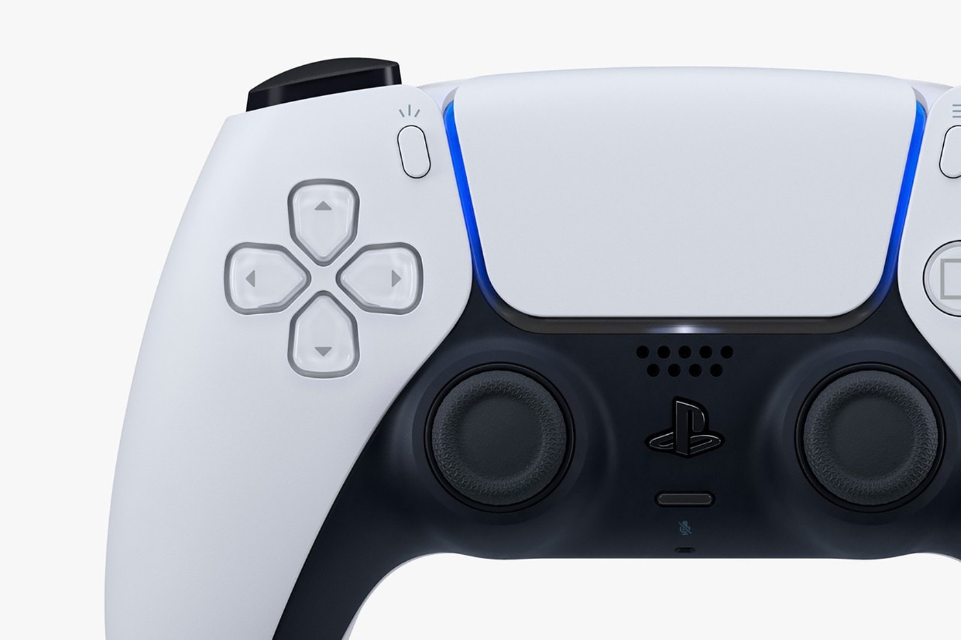 Sony PlayStation DualSense Controller Video Games Gaming White Blue Black Logo