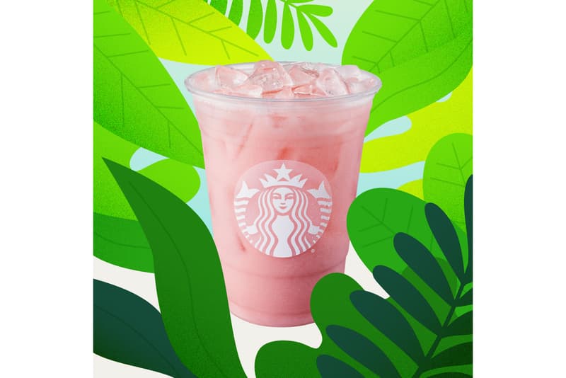 starbucks iced guava passionfruit coconut milk pink summer drink beverage