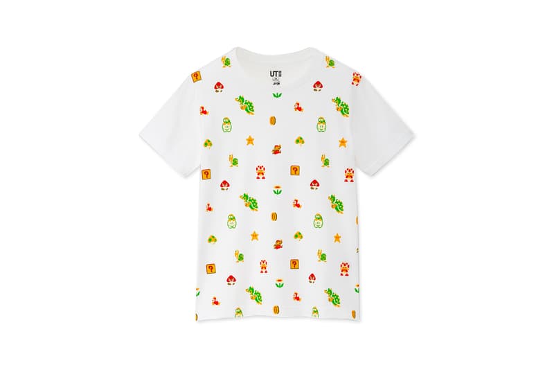 Super Mario Bros. x UNIQLO UT Collaboration Collection T-Shirt Navy White