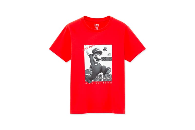 Super Mario Bros. x UNIQLO UT Collaboration Collection T-Shirt Navy White