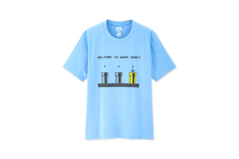 Super Mario Bros. x UNIQLO UT Collaboration Collection T-Shirt Navy White