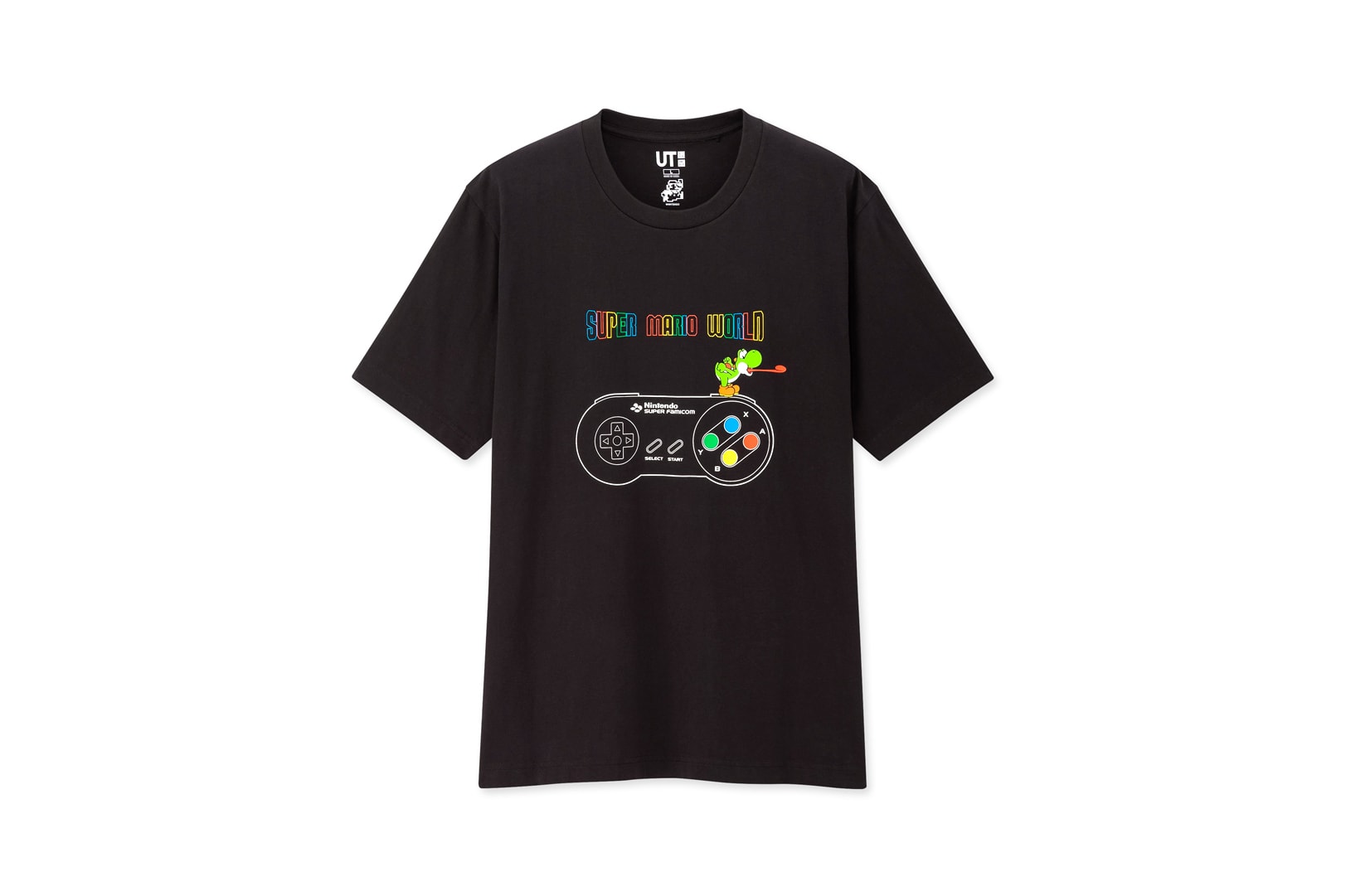 Super Mario Bros. x UNIQLO UT Collaboration Collection T-Shirt Navy White