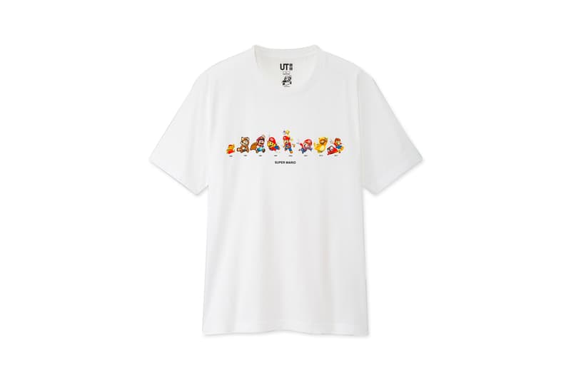 Super Mario Bros. x UNIQLO UT Collaboration Collection T-Shirt Navy White