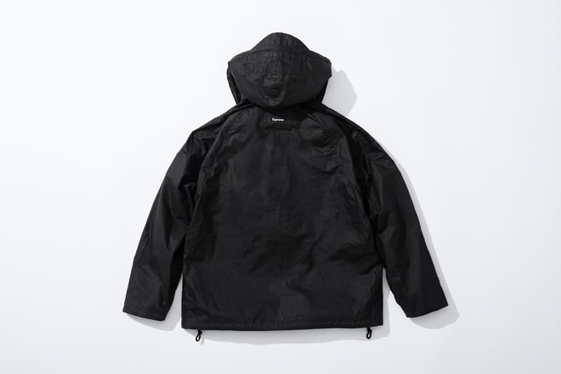 supreme barbour spring summer collaboration jackets outerwear black orange leopard print fashion