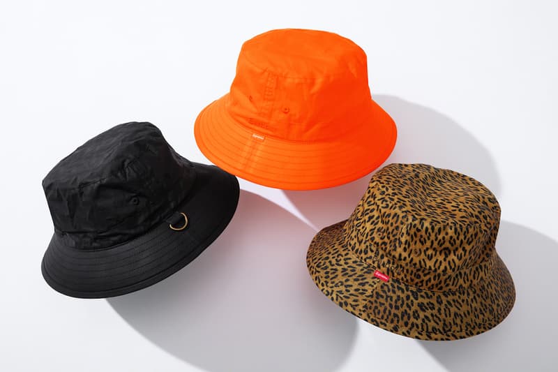 supreme barbour spring summer collaboration jackets outerwear black orange leopard print fashion