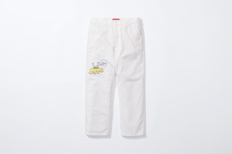 supreme daniel johnston spring summer collaboration art shirts black blue orange pink green white