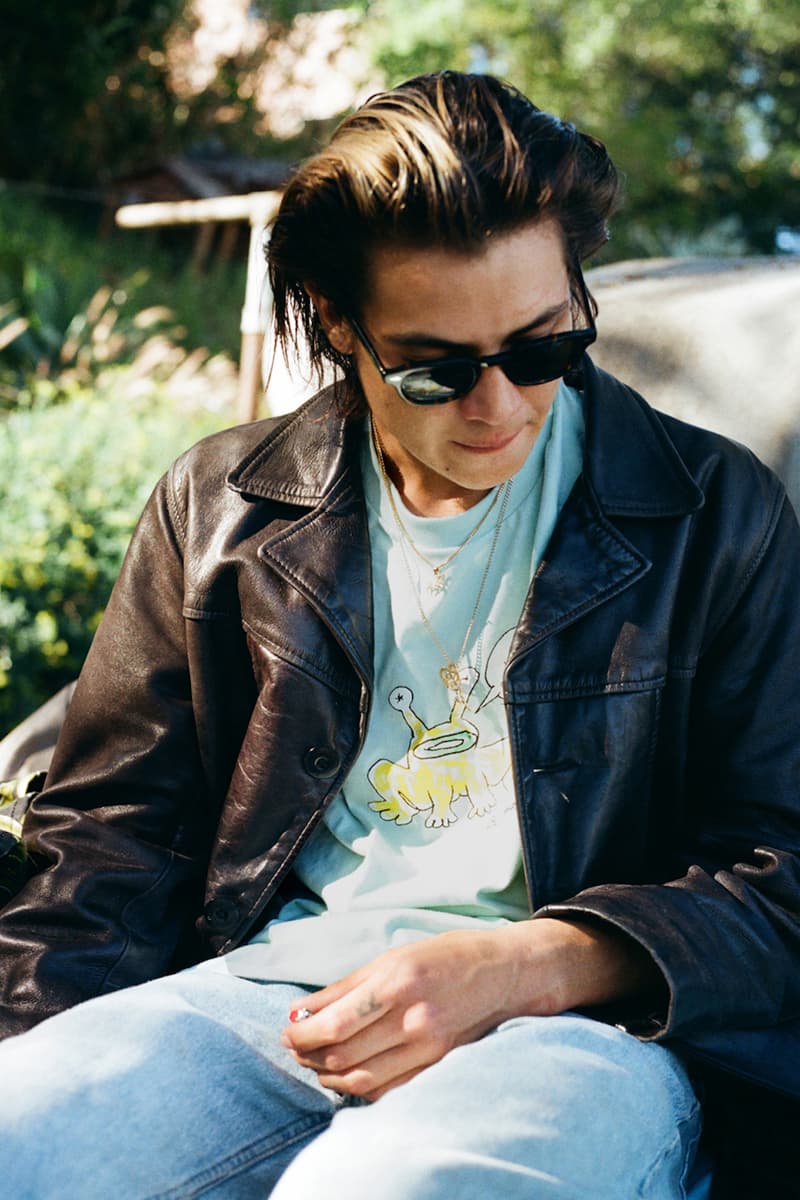 supreme daniel johnston spring summer collaboration art shirts black blue orange pink green white