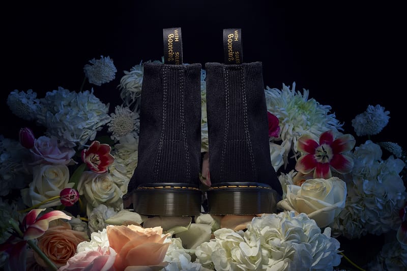 floral embroidered doc martens