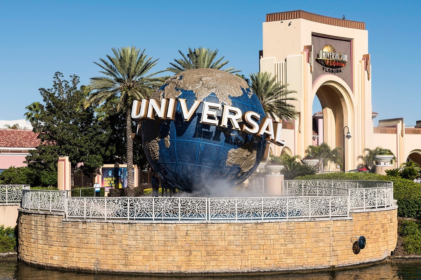 Universal Orlando Resort Studios Theme Park Florida Entrance