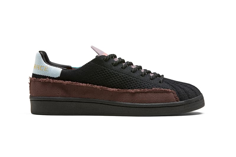 adidas originals pharrell williams collaboration superstar sneakers black white neon green blue shoes footwear sneakerhead