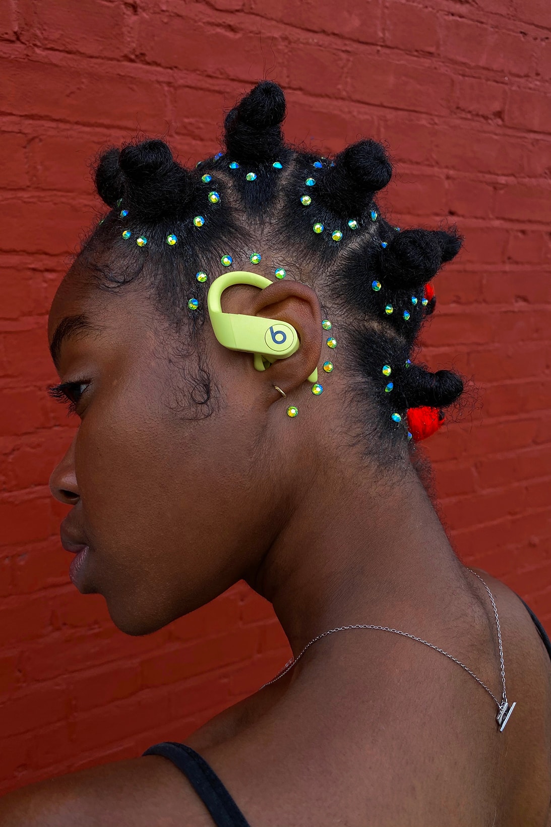 apple beats by dr dre powerbeats pro keash collaboration wireless earphones hairstyle
