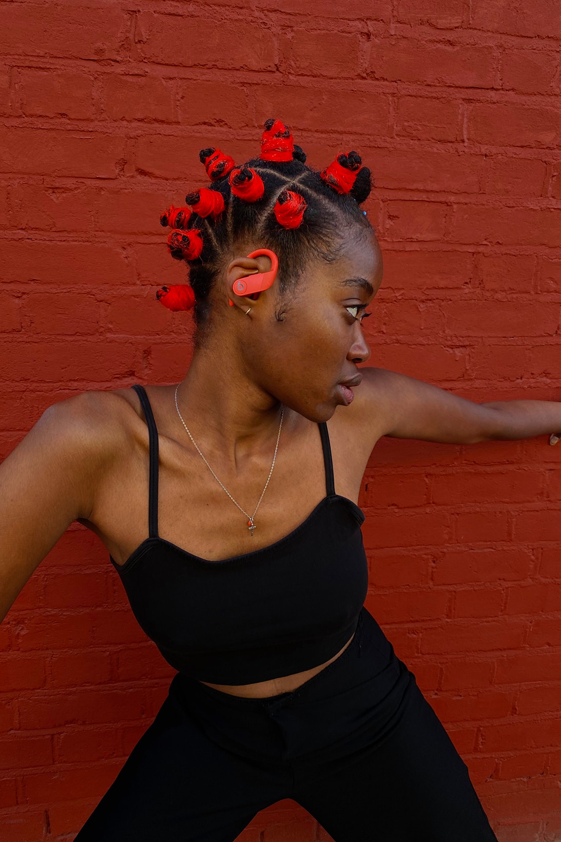 apple beats by dr dre powerbeats pro keash collaboration wireless earphones hairstyle
