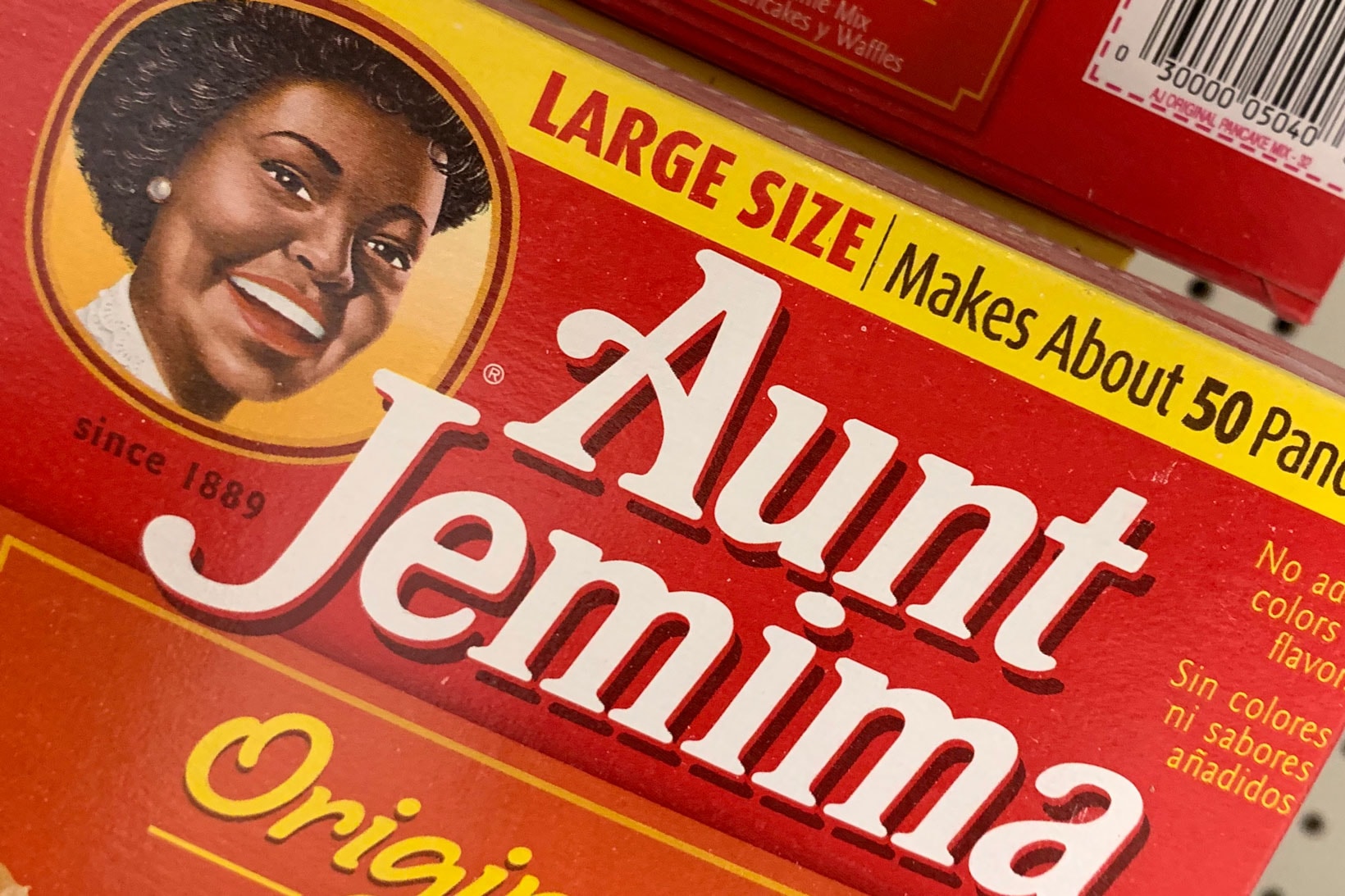 Aunt Jemima Brand Pancake Mix Box Logo