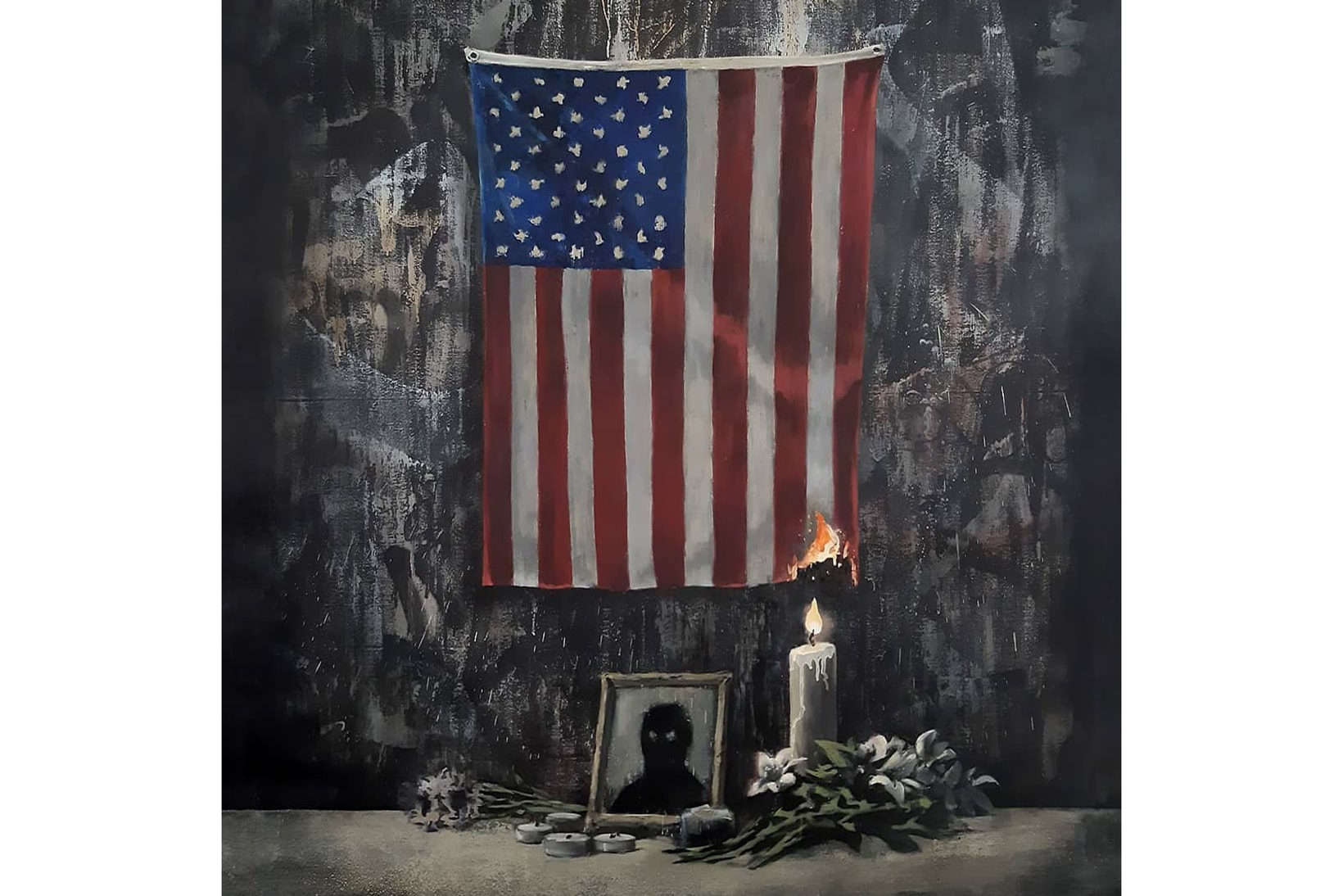 banksy black lives matter new painting george floyd racism racial injustice