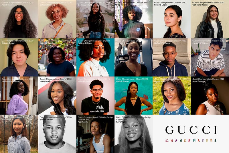 Gucci Reveals the 2020 Class of Its North America Changemakers Scholarship Program