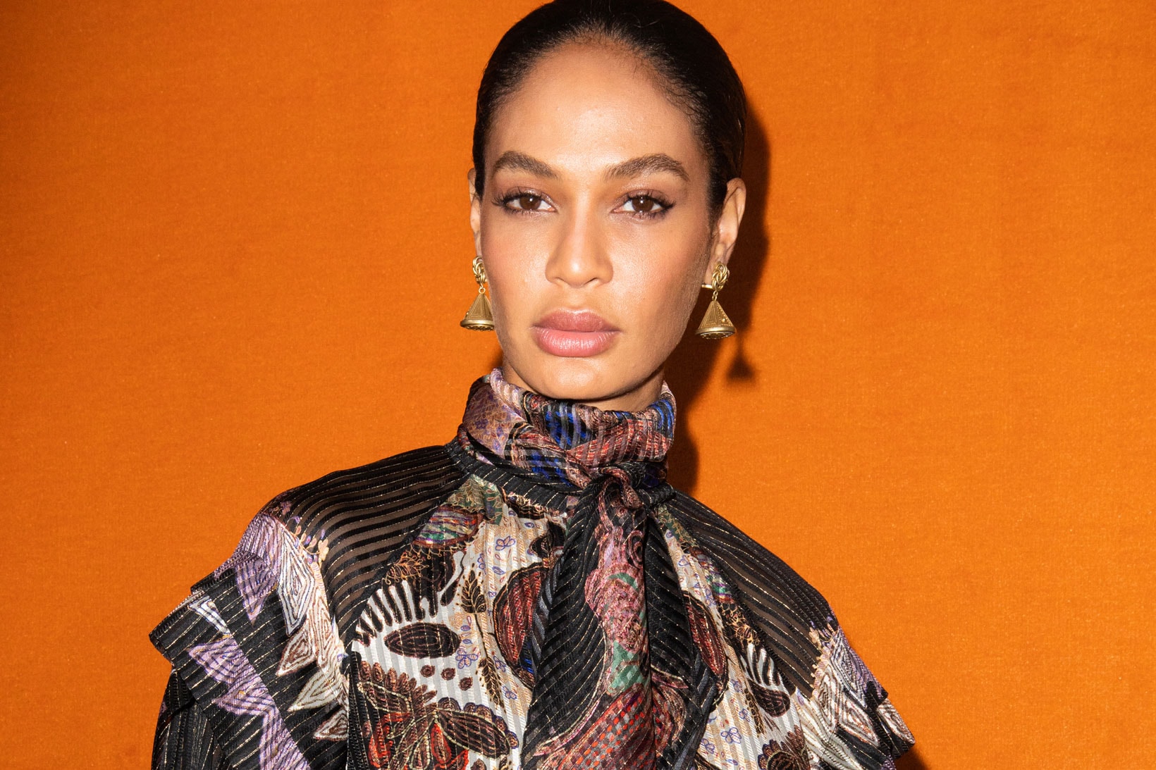 Joan Smalls Etro Fall/Winter 2020 Show Collection Backstage