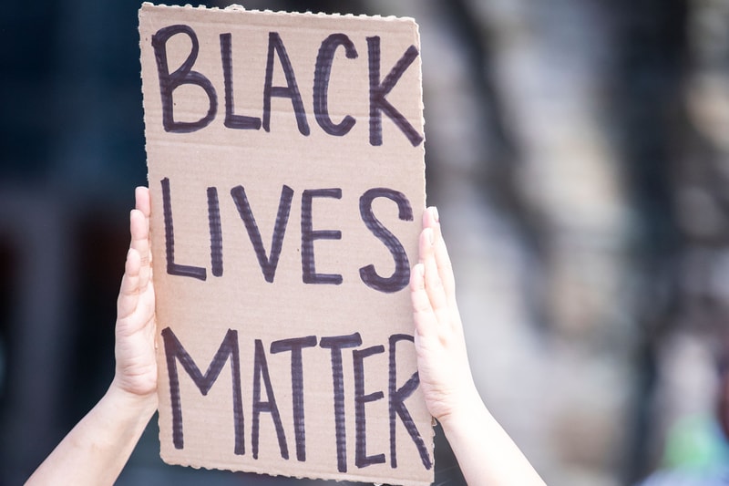 Black Lives Matter Protest Sign New York City