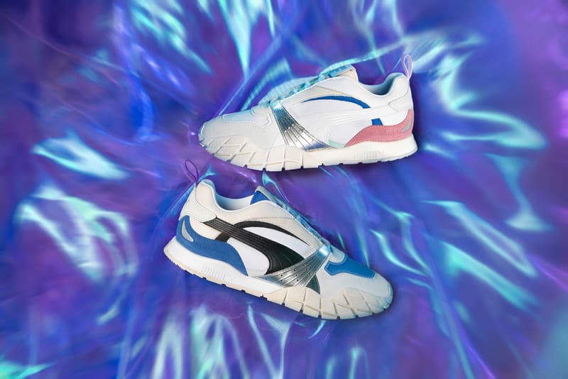 puma winnie harlow kyron sneakers pink white blue campaign