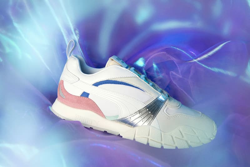 puma winnie harlow kyron sneakers pink white blue campaign