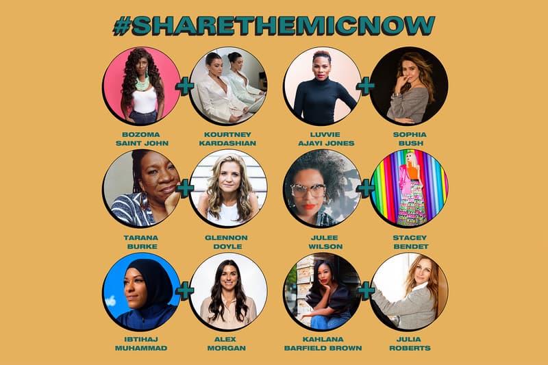 sharethemicnow social media instagram takeover campaign black white women celebrities activists