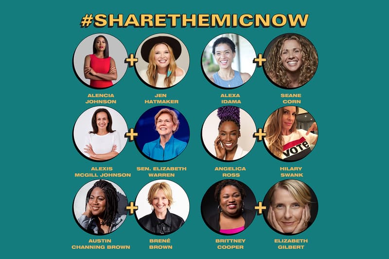 sharethemicnow social media instagram takeover campaign black white women celebrities activists