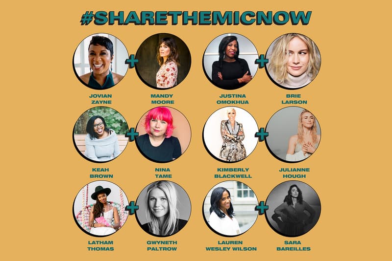 sharethemicnow social media instagram takeover campaign black white women celebrities activists