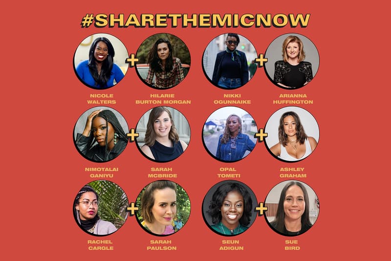 sharethemicnow social media instagram takeover campaign black white women celebrities activists