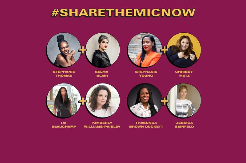 sharethemicnow social media instagram takeover campaign black white women celebrities activists